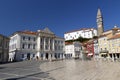 Tartini Square in Piran Royalty Free Stock Photo