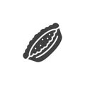 Tartlet cake vector icon