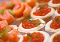 Tartlet with red caviar