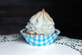 Tartlet with whipped cream