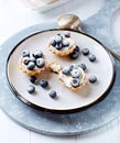 Tartlets wit Ricotta and Blueberries