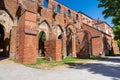 Tartu Cathedral ruin, completed in 16th century, in Tartu Estonia. Royalty Free Stock Photo