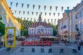 Tartu, Estonia, June 27, 2022: Town hall in Estonian town Tartu Royalty Free Stock Photo