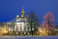 Tartu town-hall, illuminated