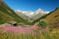 Taschalp, Tasch, Zermatt, Weisshorn, Switzerland Royalty Free Stock Photo
