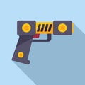 Taser gun icon flat vector. Police tazer Royalty Free Stock Photo