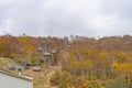 Tashiro Rapid Lift, Tashiro Ski Resort in autumn foliage season.