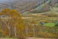 Tashiro Rapid Lift, Tashiro Ski Resort in autumn foliage season.