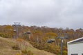 Tashiro Rapid Lift, Tashiro Ski Resort in autumn foliage season.