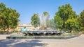 Tashkent, fountain on the square of russian poet Pushkin Alexander Sergeevich