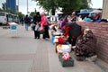 Tashkent, Uzbekistan , April 9 ,2023 Many people at Chorsu Bazaar is the traditional bazaar located in the center of the