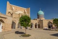 TASHKENT, UZBEKISTAN - MAY 4, 2018: Courtyard of Barak Khan Madrasa, part of Hazrati Imom Ensemble in Tashkent, Uzbekist