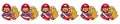 TASHKENT, UZBEKISTAN - NOVEMBER 7, 2019: Super Mario World and Bros pixelated retro video game. Characters set . Pixel art vector