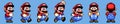 TASHKENT, UZBEKISTAN - NOVEMBER 9, 2020: Super Mario World pixelated retro video game. Mario character set of poses. Pixel art