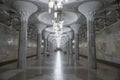 Interior of underground lobby of `Mustaqillik maydoni` metro station