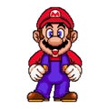 TASHKENT, UZBEKISTAN - September ,19, 2021 Super Mario World and Bros pixelated retro video game characters Pixel art vector