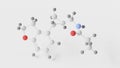 tasimelteon molecule 3d, molecular structure, ball and stick model, structural chemical formula sedatives