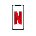 Netflix app logo icon on iphone screen