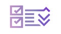 Task Checklist and Completion Icon for Productivity, vector design Generative AI Royalty Free Stock Photo