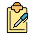 Task clipboard icon vector flat Royalty Free Stock Photo
