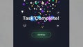 Task Complete Celebration Confetti Continue Button Interface Royalty Free Stock Photo