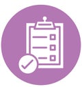 Task Complete Isolated Vector Icon That can be easily Modified or Edited. Royalty Free Stock Photo