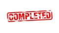 Task completed stamp Royalty Free Stock Photo