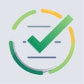 Task Completion and Approval Vector Icon Royalty Free Stock Photo