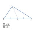 The task of finding the hypotenuse and the second leg