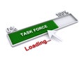 Task force Loading on white