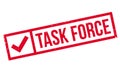 Task Force rubber stamp Royalty Free Stock Photo