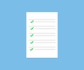 Task form check list checkmarks, clipboard concept logo design. Business plan, marketing strategy, survey, complete tasks. Royalty Free Stock Photo