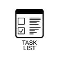 task list icon. Element of Software development signs with name for mobile concept and web apps. Detailed task list icon can be Royalty Free Stock Photo