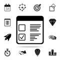 task list icon. Software development icons universal set for web and mobile Royalty Free Stock Photo