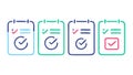 Task Management & Checklist Icons for Productivity, vector design Generative AI Royalty Free Stock Photo