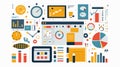 A task management concept, illustrating time organization, planning, and workflow strategies in an office setting.