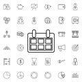 Task manager icon. Universal set of finance and chart for website design and development, app development