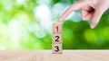 Task priority and management concept, The order of priority in any activity, Set work priority, arrange to do list. Hand arranging