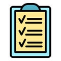 Task schedule event icon vector flat Royalty Free Stock Photo