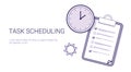 Task Scheduling Effective Planning Concept Time Management Template Web Banner With Copy Space Royalty Free Stock Photo