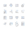 Task sequence line icons collection. Automation, Deployment, Configuration, Imaging, Provisioning, Unattended, Scripting