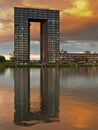 Tasman arch tower in sunset light