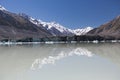 Tasman Glacier Lake. Aoraki/Mount Cook National Park New Zealand Royalty Free Stock Photo