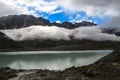 Tasman glacier lake in New Zealand Royalty Free Stock Photo