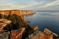 Tasman Island lighthouse viewed from Cape Pillar Tasmania Royalty Free Stock Photo