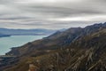 The Tasman River in Aoraki / Mount Cook National Park, flowing through the wide flat-bottomed Tasman Valley in the Southern Alps Royalty Free Stock Photo