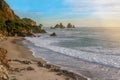 A beautiful secluded beach on the South Island of New Zealand.