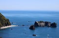 Tasman Sea from Knights Point Lookout, Haast, NZ Royalty Free Stock Photo