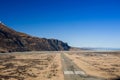 Tasman Valley views and Mount Cook Aerodrome, Mount Cook National Park, Southern Alps, New Zealand. Royalty Free Stock Photo