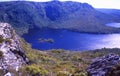 Tasmania: The Crater Lake of Cradle Mountains Royalty Free Stock Photo